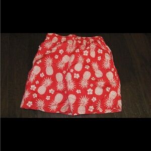 Kids Red Pineapple Swim Trunks Uzzi size medium boys nwt